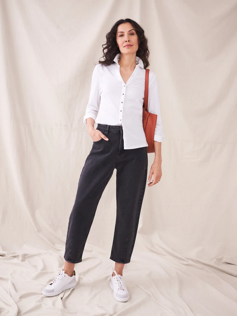 White Stuff Annie Jersey Shirt - BRIL WHITE - 48 Image 1