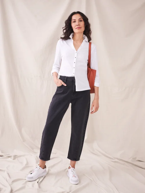 White Stuff Annie Jersey Shirt - BRIL WHITE - 48 Image 1