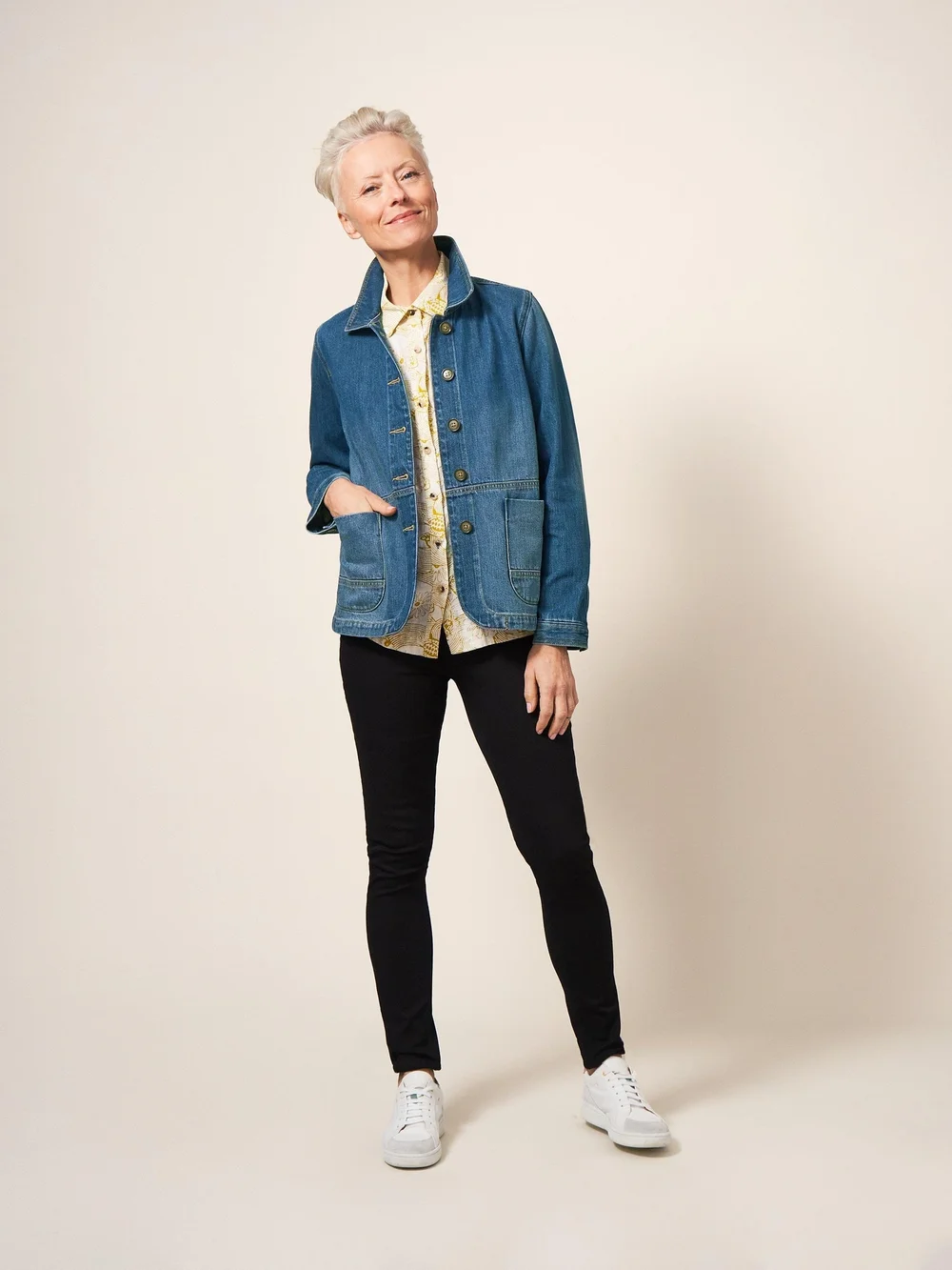 Veste en denim Carrie - Mid Denim - 38/R Image 1