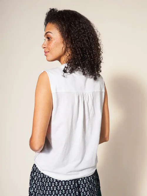 Chemise en jersey FLOWING GRASSES - Bril White - 38/R Image 4