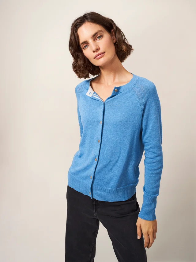 White Stuff Lulu Cardi - MID BLUE
