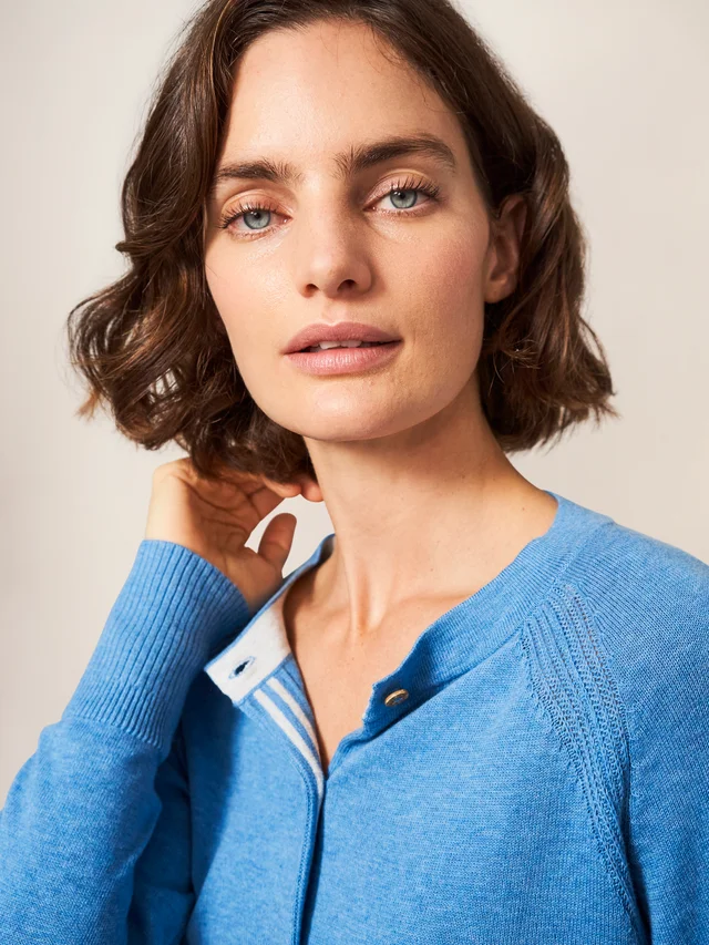 White Stuff Lulu Cardi - MID BLUE