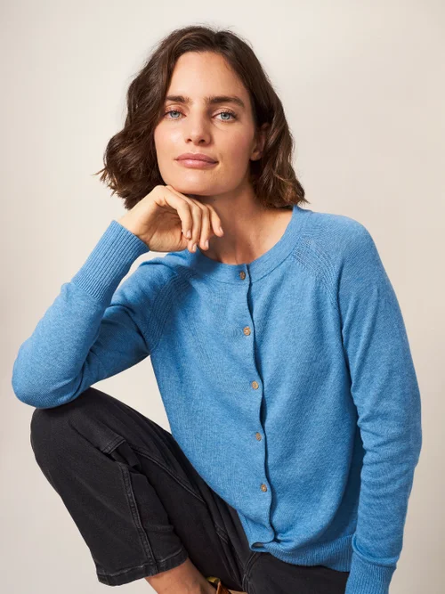 White Stuff Lulu Cardi - MID BLUE - 38 Image 3