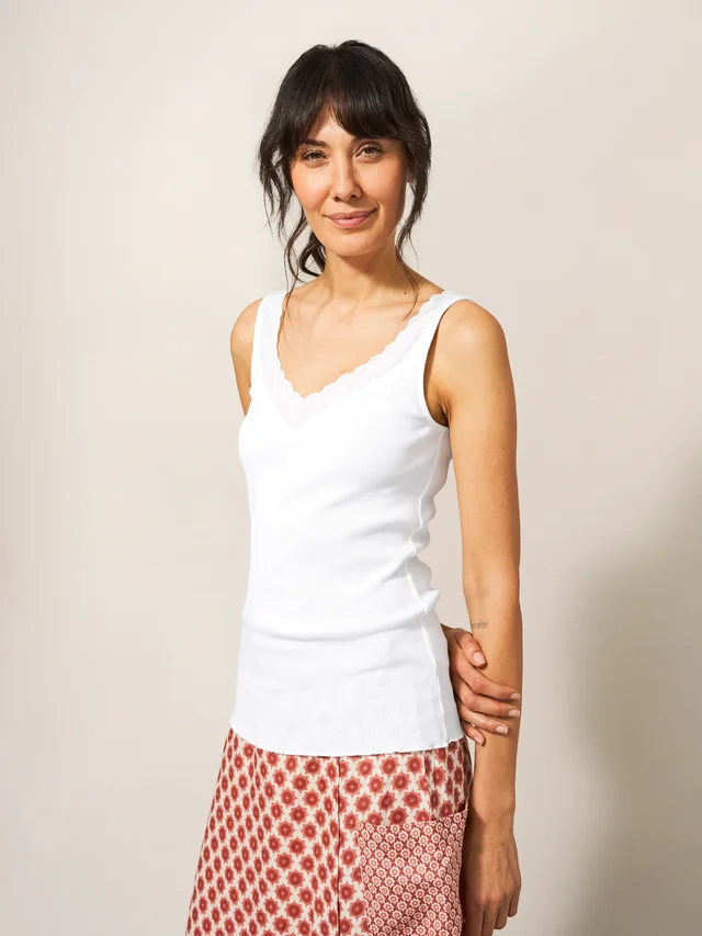 White Stuff Seabreeze Vest - BRIL WHITE