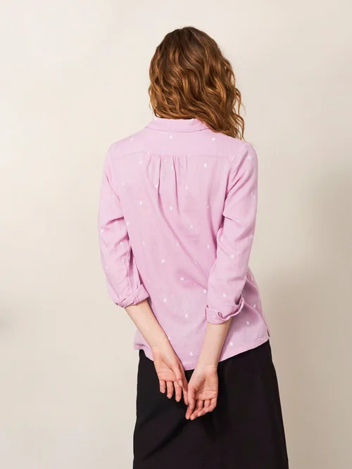 Chemise Sophie En Coton Biologique - Pink Mlt - 36 Image 4