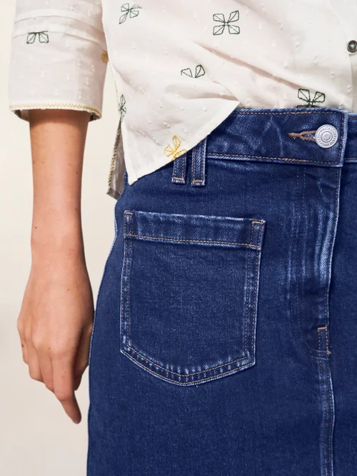 White Stuff Melody Denim Skirt - Dk Denim - 38 Image 3