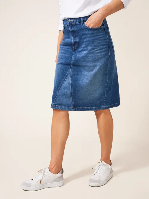 White Stuff Jemma Denim Skirt - Mid Denim - 34 Image 3