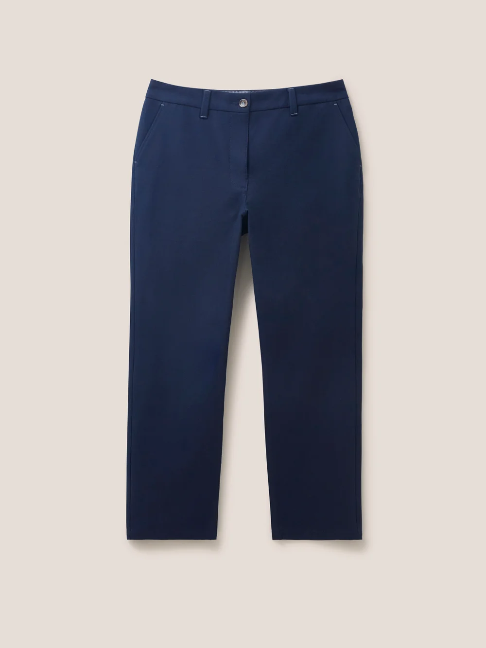 White Stuff Savannah Stretch Trousers - Dark Navy - 36 Image 1