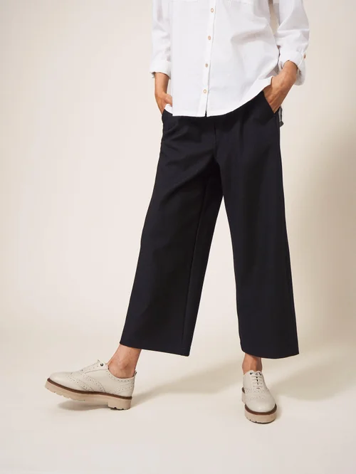 Pantalon court à jambes larges Belle - Pure Blk - 36 Image 3