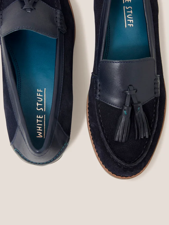 White Stuff Elba Leather Loafer - Dark Navy