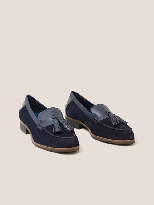 Mocassins en cuir Elba - Dark Navy - 36 Image 3