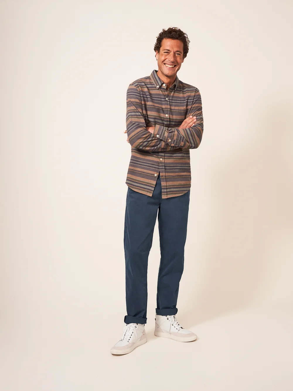 Pantalon chino biologique Sutton - Dark Navy - 30/R Image 1