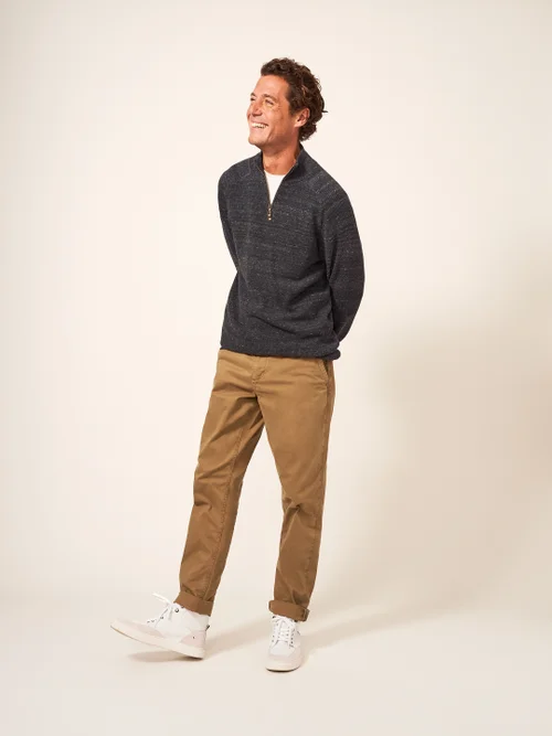 Pantalon chino biologique Sutton - Mid Brown - 30/R Image 3