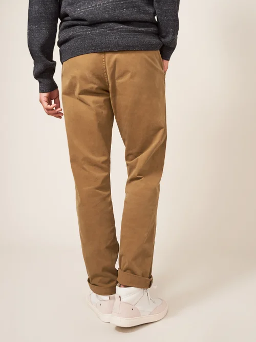 Pantalon chino biologique Sutton - Mid Brown - 30/R Image 4
