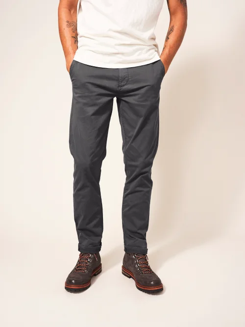 Pantalon chino biologique Sutton - Dk Grey - 30/R Image 3