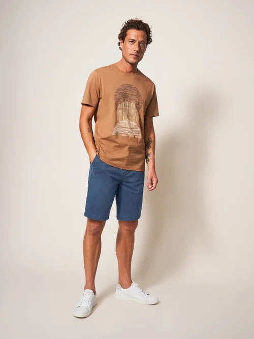 White Stuff Sutton Organic Chino Short - Dark Navy - 30/R Image 1