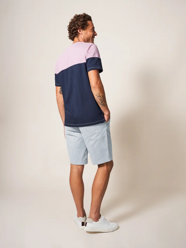 White Stuff Sutton Organic Chino Short - Lgt Grey