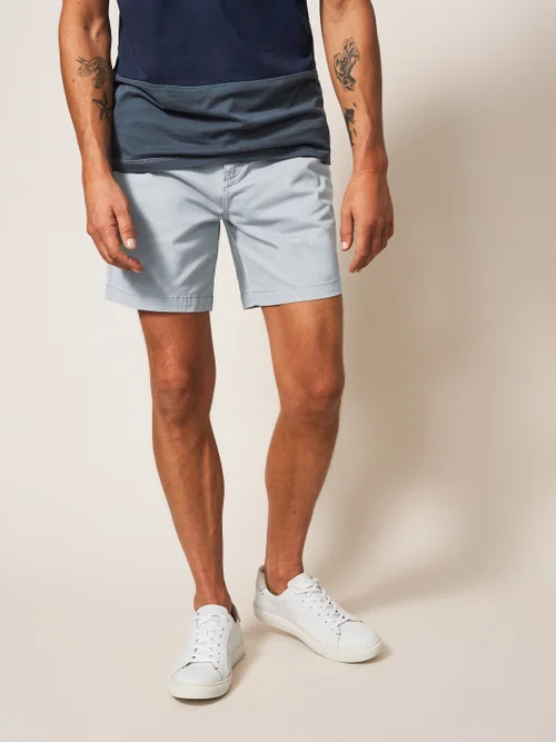Chino-Shorts aus Bio-Baumwolle - Lgt Grey - 30/R Image 3