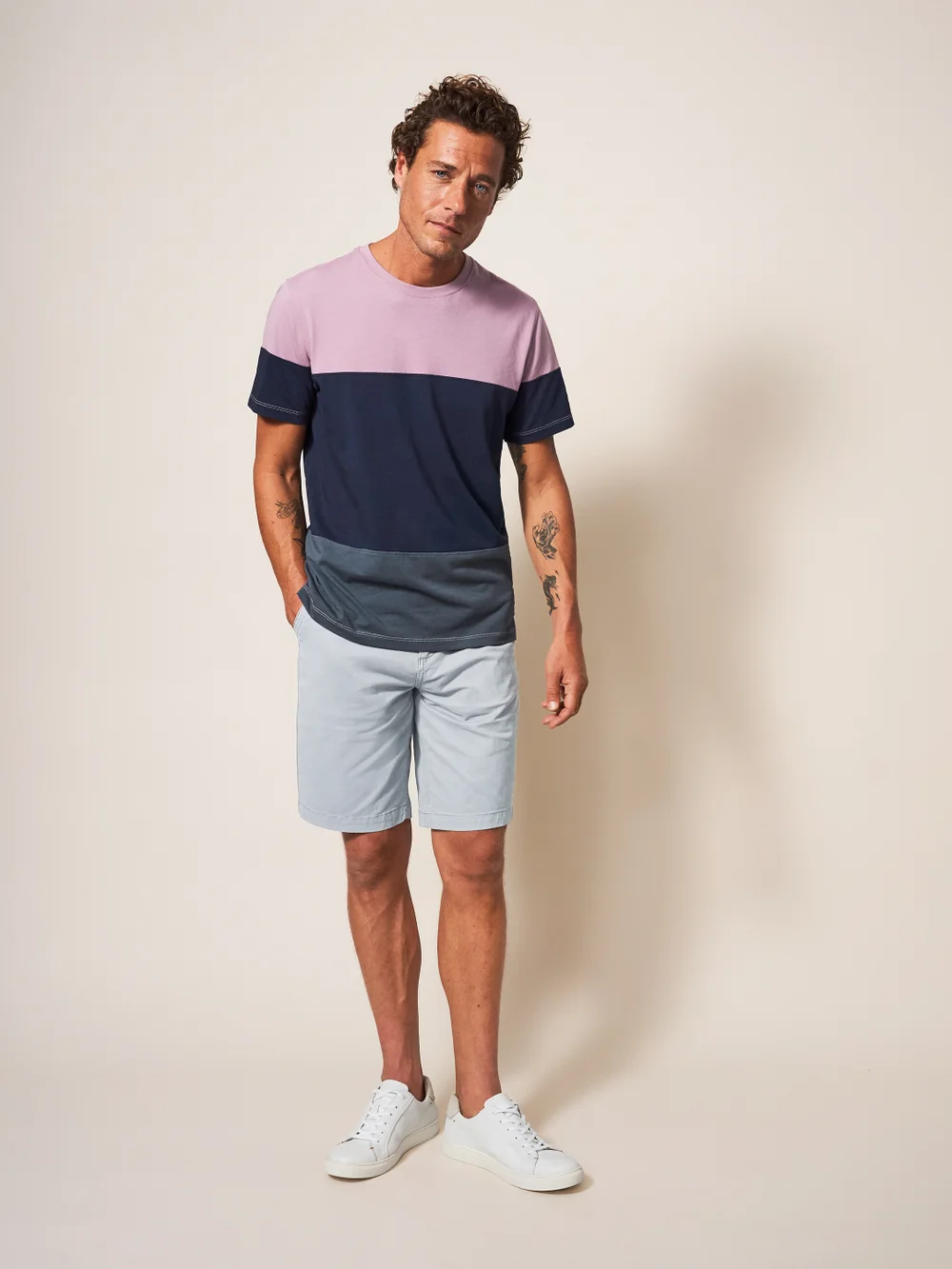 Chino-Shorts aus Bio-Baumwolle - Lgt Grey - 30/R Image 1