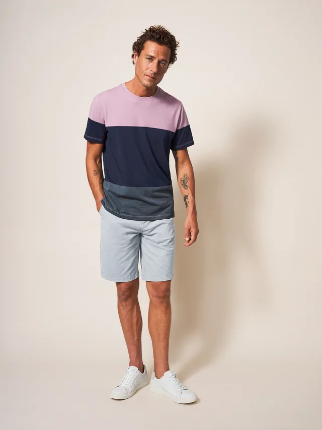 White Stuff Sutton Organic Chino Short - Lgt Grey