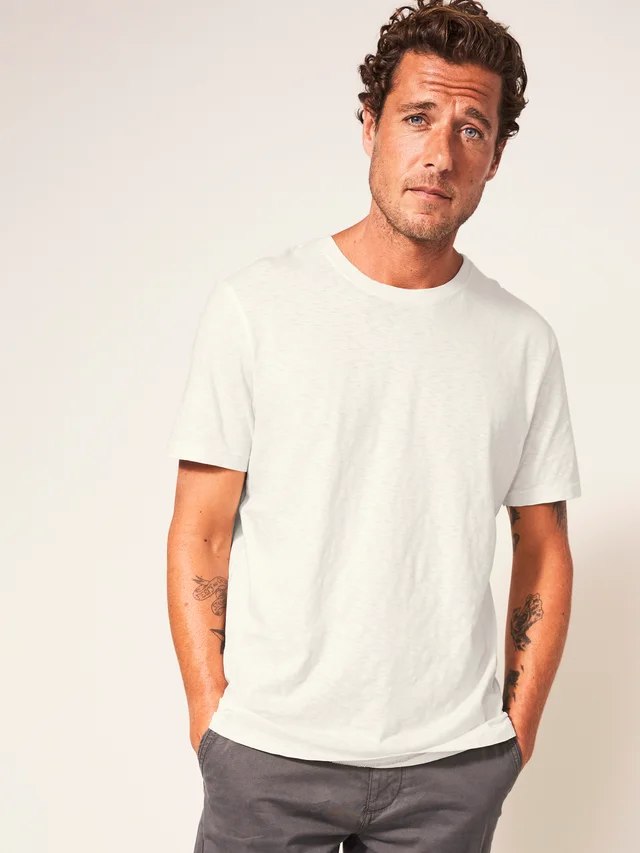 White Stuff Abersoch Short Sleeve Tee - Nat White