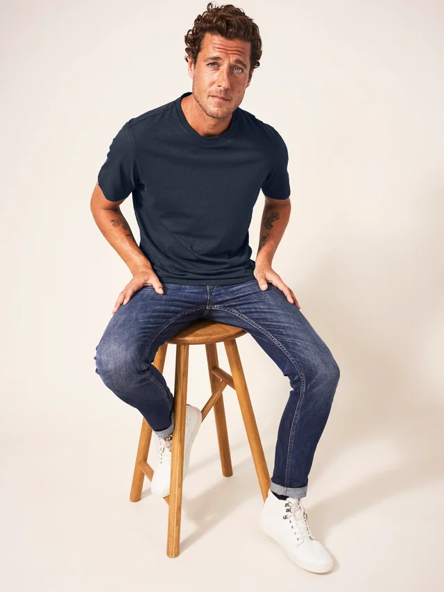 White Stuff Abersoch Short Sleeve Tee - Dark Navy