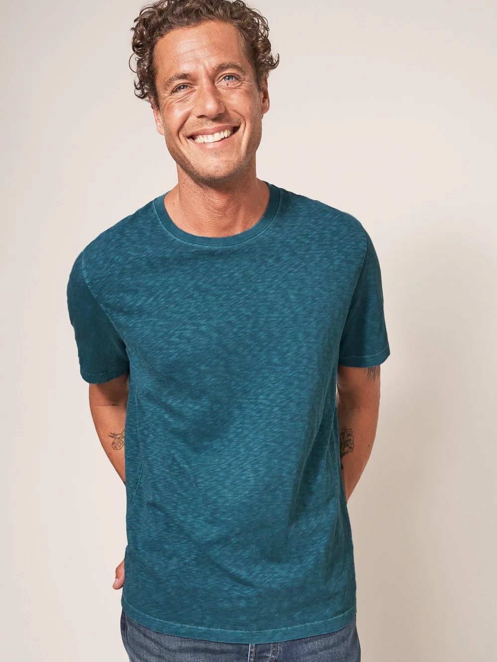 T-Shirt À Manches Courtes Abersoch - Mid Teal - S Image 1