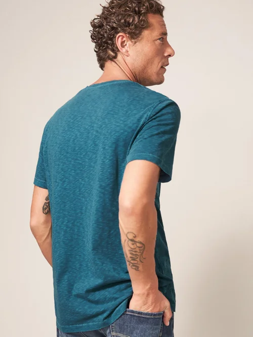 T-Shirt À Manches Courtes Abersoch - Mid Teal - M Image 4