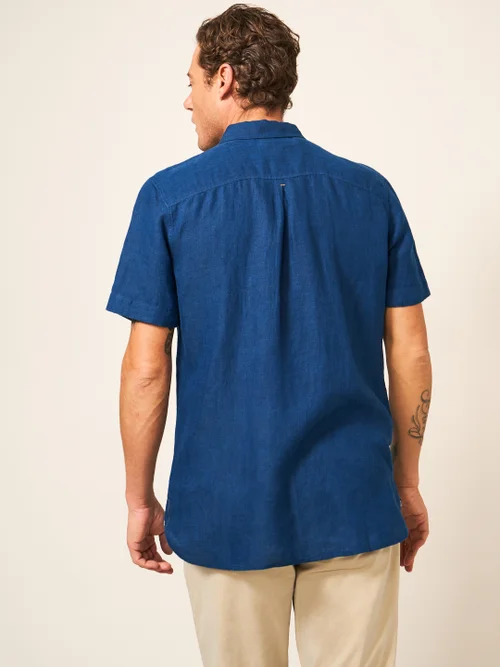 Chemise en lin Pembroke SS - Dark Navy - S Image 2