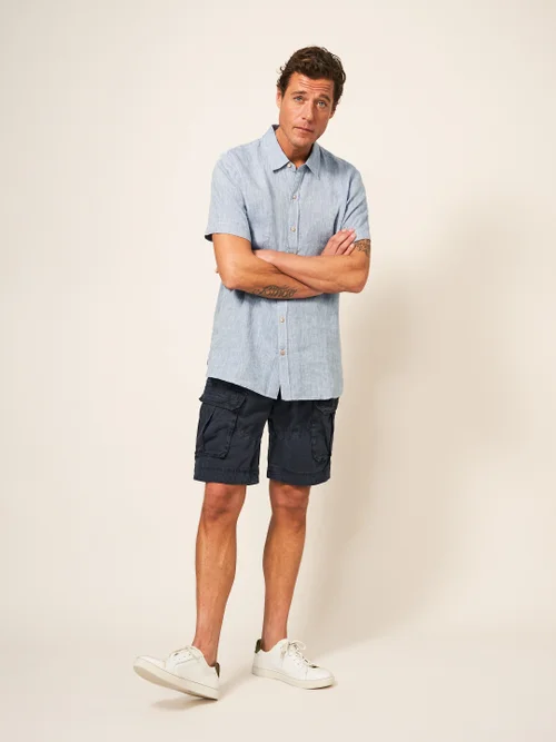 Chemise en lin Pembroke SS - Chamb Blue - S Image 3