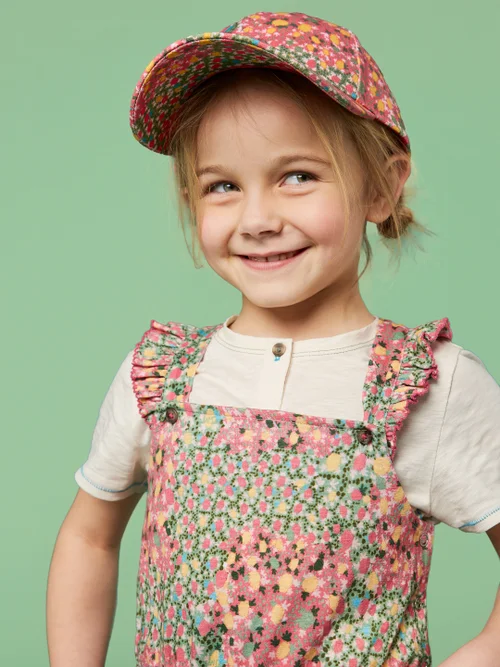 White Stuff Ava Printed Playsuit - Pink Mlt - 3-4 Image 2