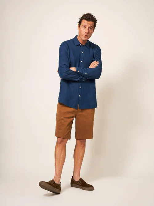 Chemise en lin Pembroke LS - Dark Navy - XXL Image 2