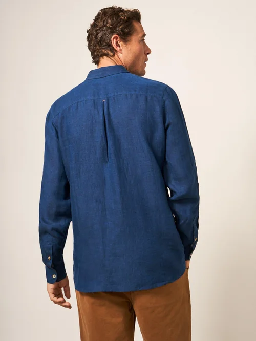 Chemise en lin Pembroke LS - Dark Navy - XXL Image 4