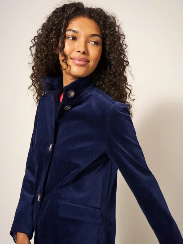 Manteau en velours Karla