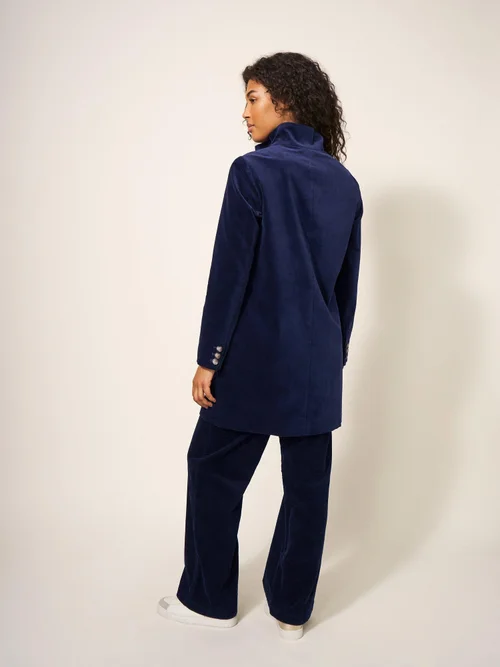 Manteau en velours Karla - Dark Navy - 36/R Image 4