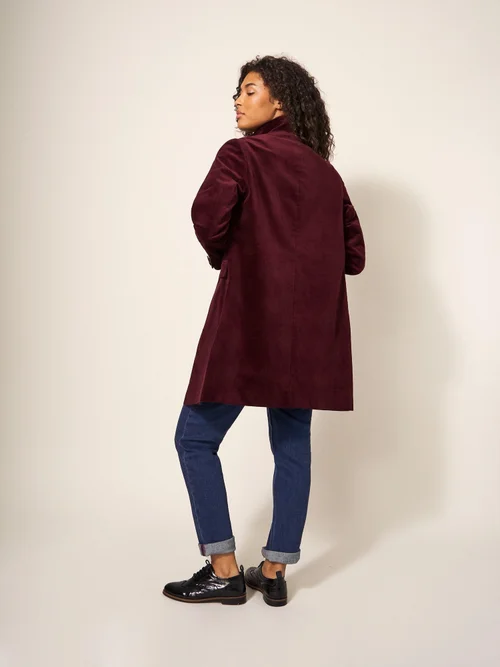 Manteau en velours Karla - Dk Plum - 38/R Image 4