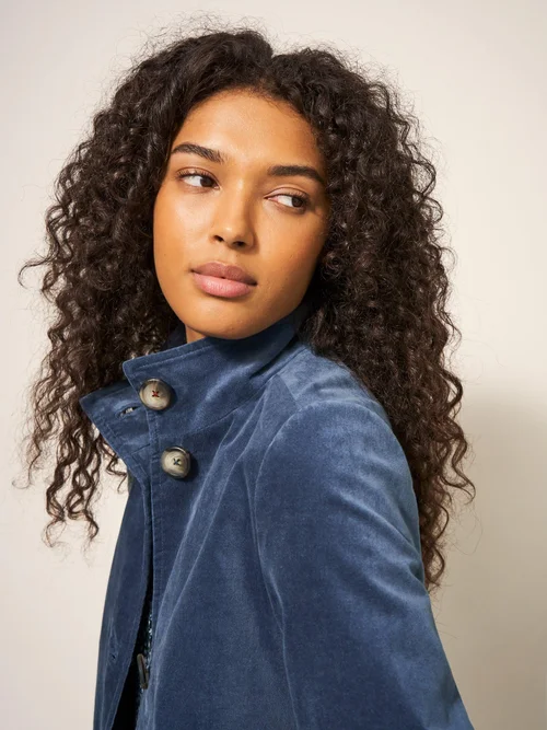 Manteau en velours Karla - Dus Blue - 38/R Image 2