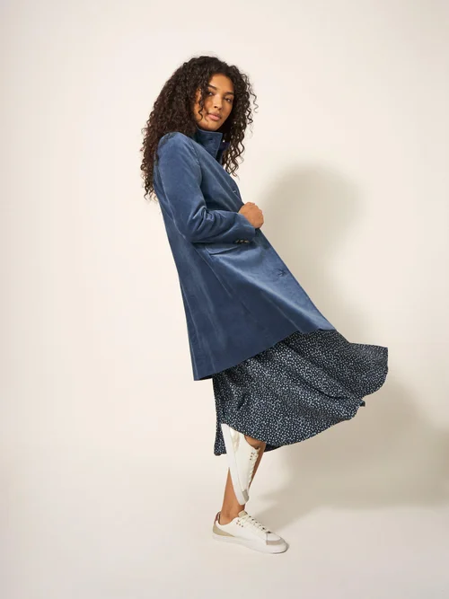 Manteau en velours Karla - Dus Blue - 38/R Image 3