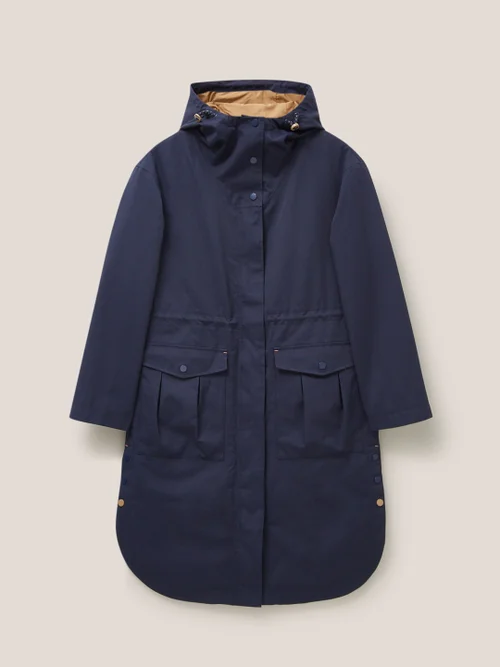 White Stuff Millie Waterproof Coat NAVY_MULTI 34 Image 1