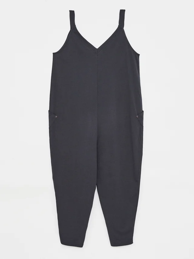 White Stuff Selina Jersey Jumpsuit CHARC_GREY