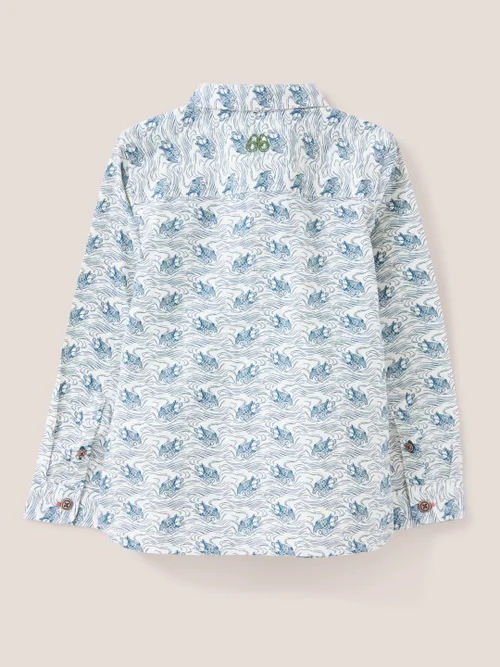 White Stuff Duck Printed Shirt WHITE_PR 5-6 Image 3