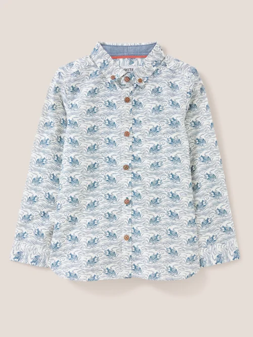 White Stuff Duck Printed Shirt WHITE_PR 5-6 Image 1
