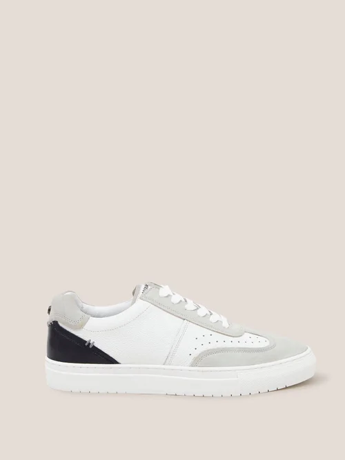 Baskets à lacets en cuir - White Mlt - 42 Image 2