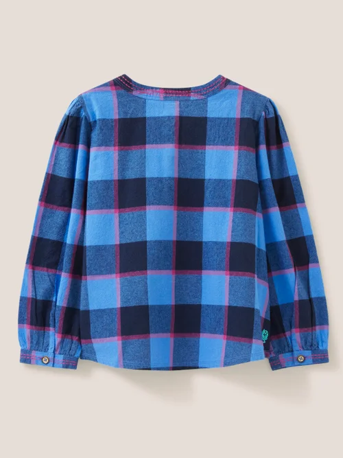 White Stuff Molly Check Top BLUE_MLT 5-6 Image 3
