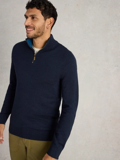 Col Roulé Newport En Laine Mérinos - Dark Navy - L Image 1