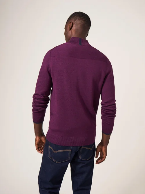 Col Roulé Newport En Laine Mérinos - Mid Plum - L Image 4