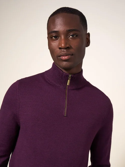 Col Roulé Newport En Laine Mérinos - Mid Plum - L Image 2