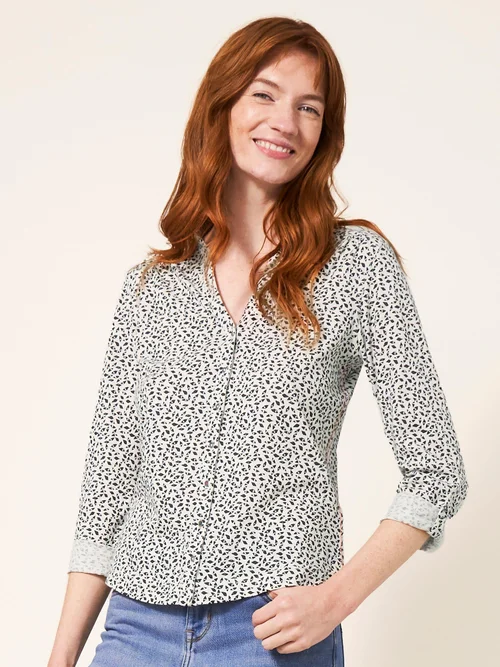 Chemise en jersey Annie - Ivory Mlt - 34 Image 2