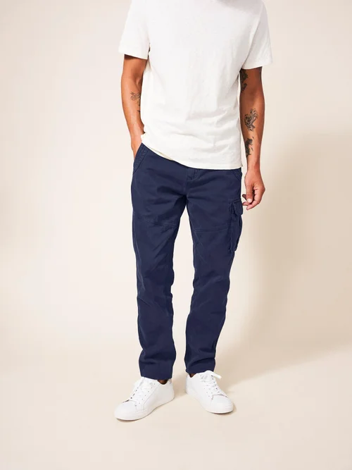 Pantalon cargo en coton biologique Kegworth - Dark Navy - 30/R Image 2