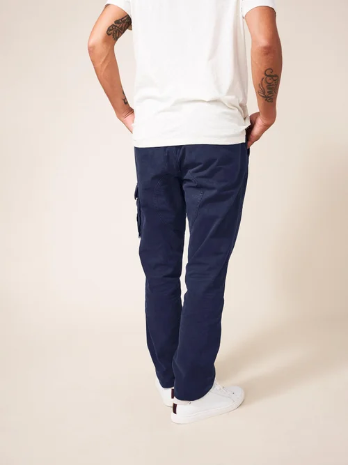 Pantalon cargo en coton biologique Kegworth - Dark Navy - 30/R Image 4